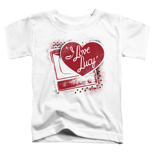 I Love Lucy Spray Paint Heart Toddler Kids Youth T Shirt White