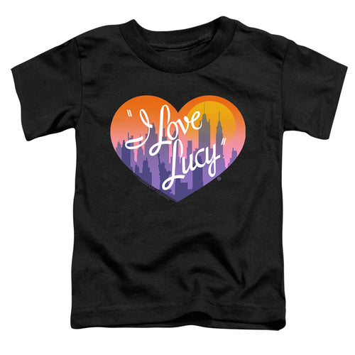 I Love Lucy Heart of the City Toddler Kids Youth T Shirt Black