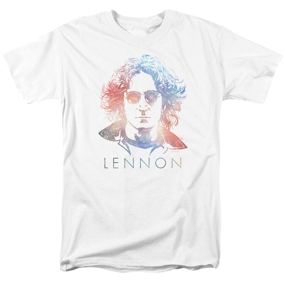 John Lennon Colorful Mens T Shirt White