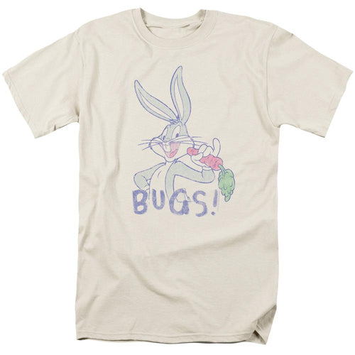 Looney Tunes Bugs Mens T Shirt Cream