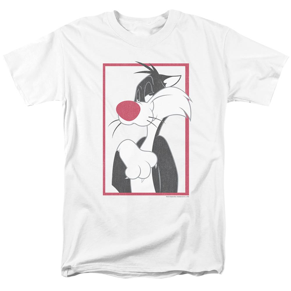 Looney Tunes Sylvester Mens T Shirt White