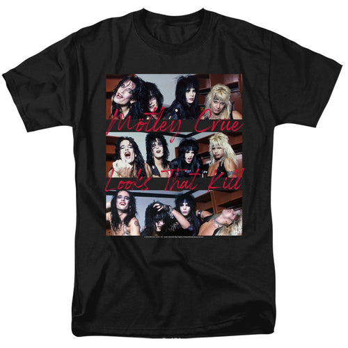 Motley Crue Looks That Kill Mens T Shirt Black