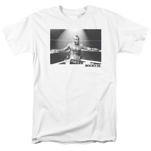 Rocky III Clubber Square Mens T Shirt White