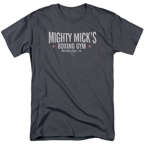 Rocky Mighty Micks Boxing Gym Mens T Shirt Charcoal