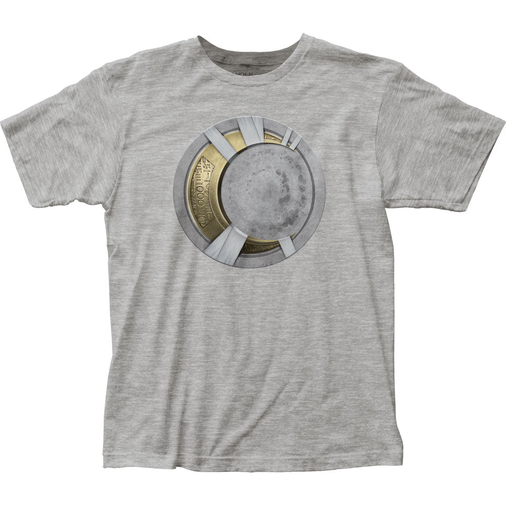 Moon Knight Logo Gold Mens T Shirt Vintage Sport Grey