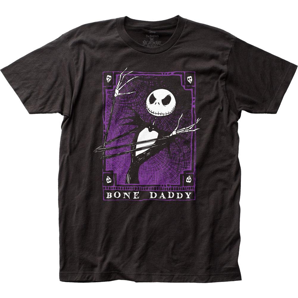 Nightmare Before Christmas Bone Daddy Mens T Shirt Black