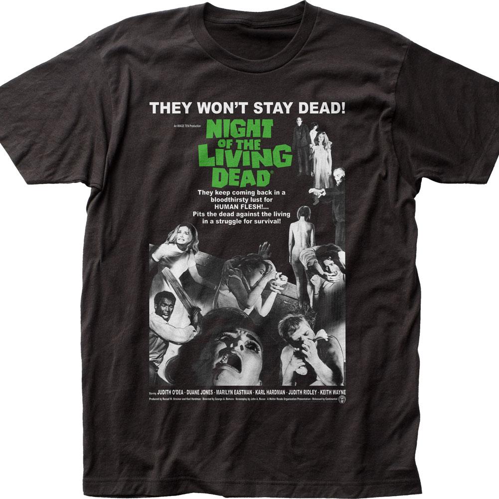 Night of the Living Dead Poster Mens T Shirt Black