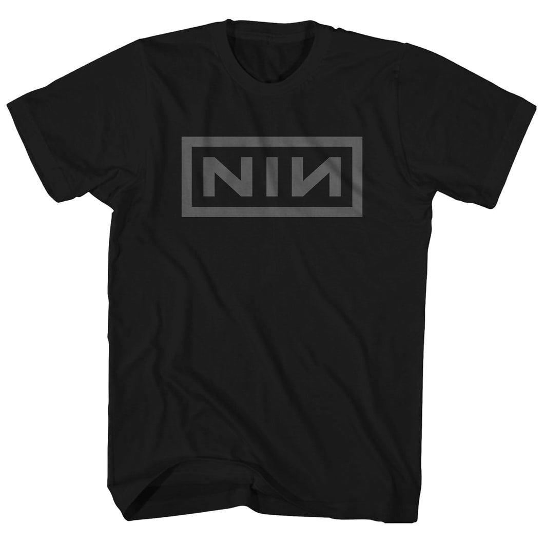 Nine Inch Nails Grey NIN Logo Mens T Shirt Black