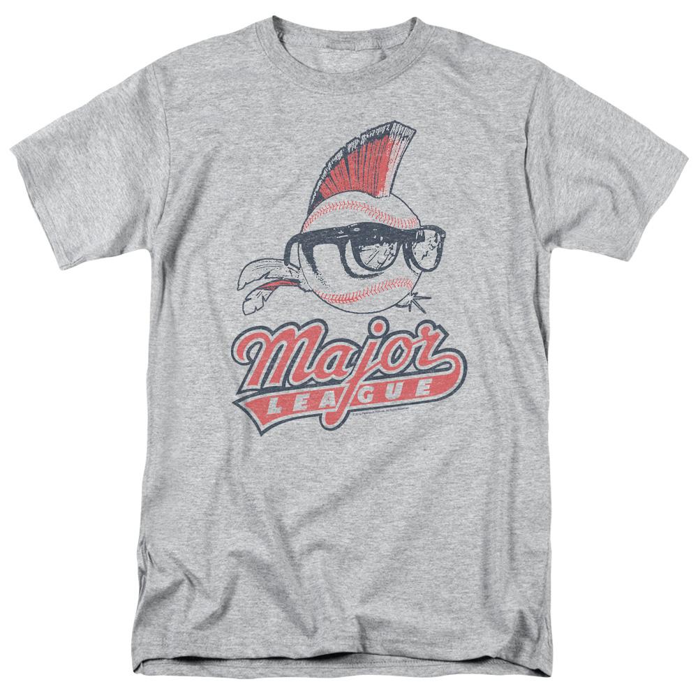 Major League Vintage Logo Mens T Shirt Athletic Heather