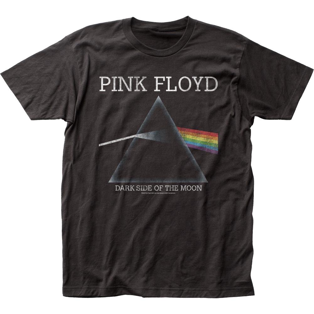 Pink Floyd The Dark Side of the Moon Distressed Mens T Shirt Black