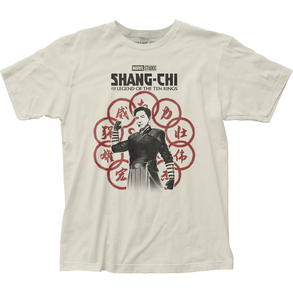 Shang-Chi Wenwu Drawing Mens T Shirt Vintage White