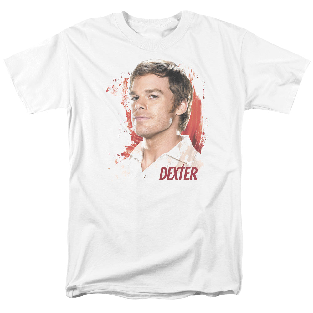 Dexter Blood Splatter Mens T Shirt White