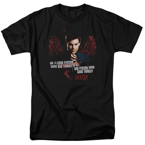 Dexter Good Bad Mens T Shirt Black