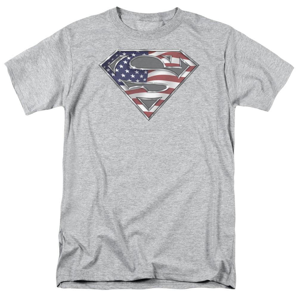 Superman All Mens T Shirt Athletic Heather