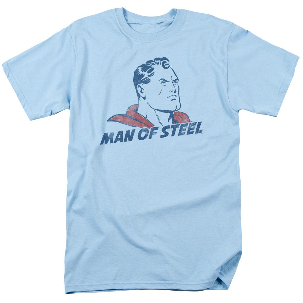 Superman The Man Mens T Shirt Light Blue