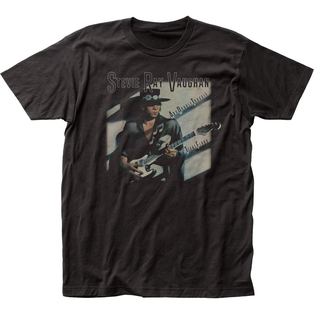 Stevie Ray Vaughan Texas Flood Mens T Shirt Black