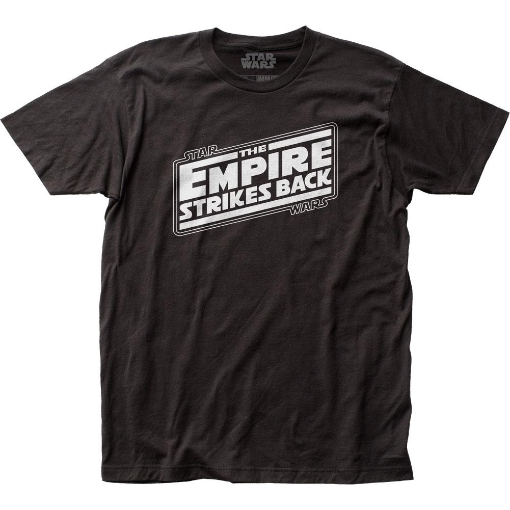 Star Wars The Empire Strikes Back Logo Mens T Shirt Black