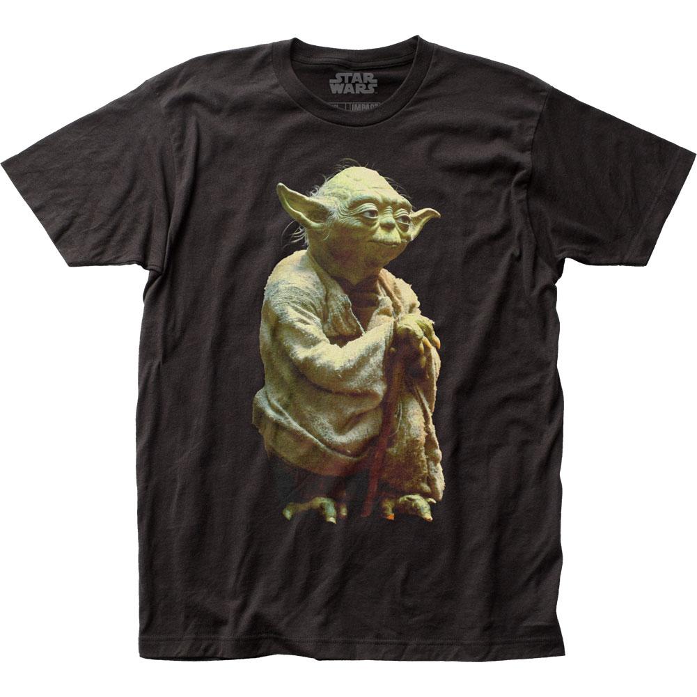 Star Wars Yoda Mens T Shirt Black