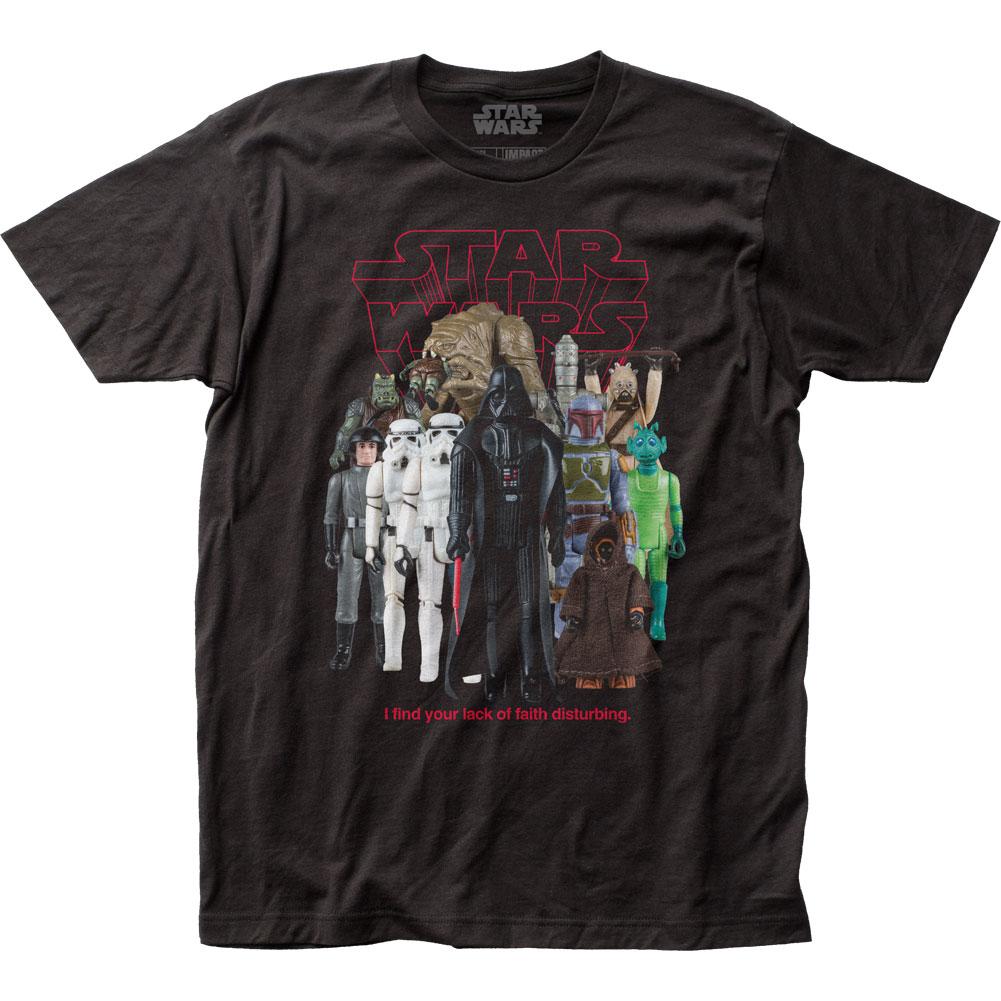 Star Wars Bad Guy Action Figures Mens T Shirt Black