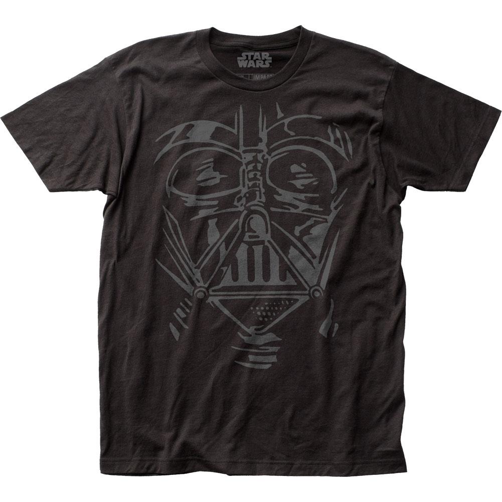 Star Wars Darth Vader Face Mens T Shirt Black