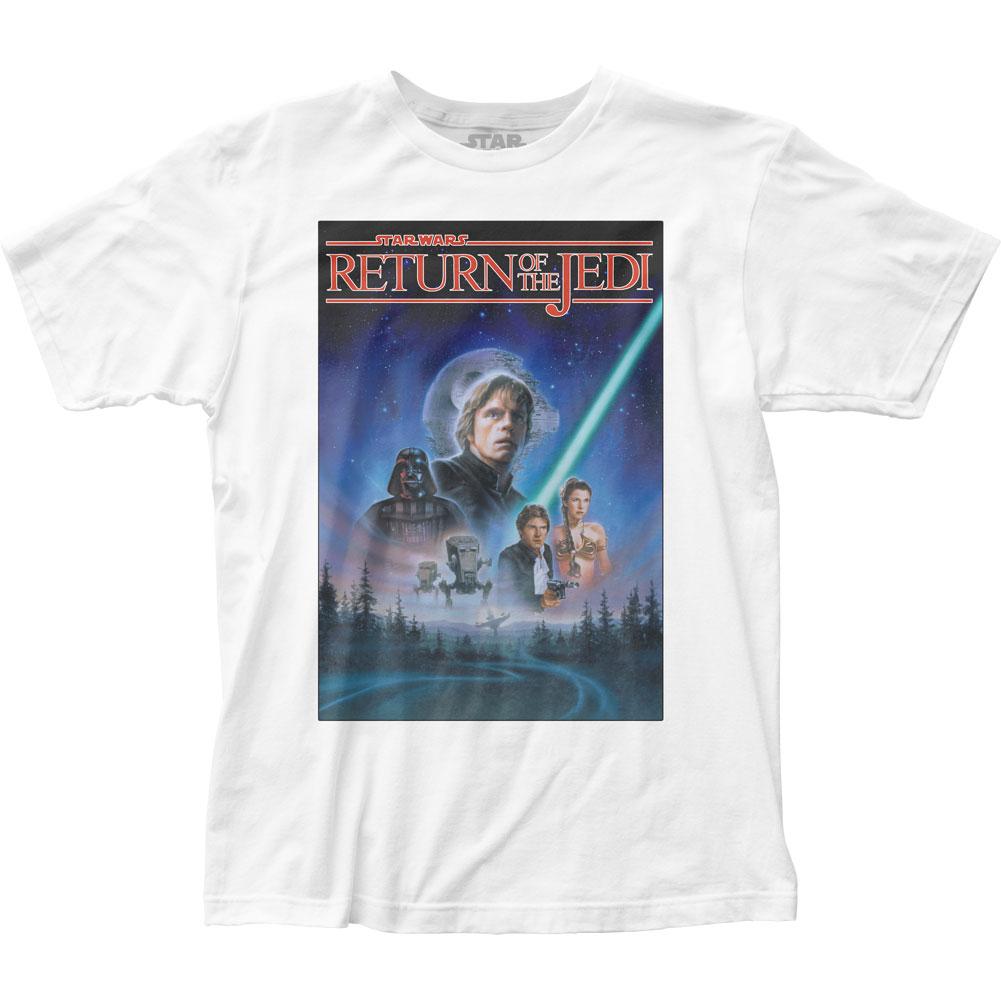 Star Wars Star Wars Ep VI Poster Mens T Shirt White