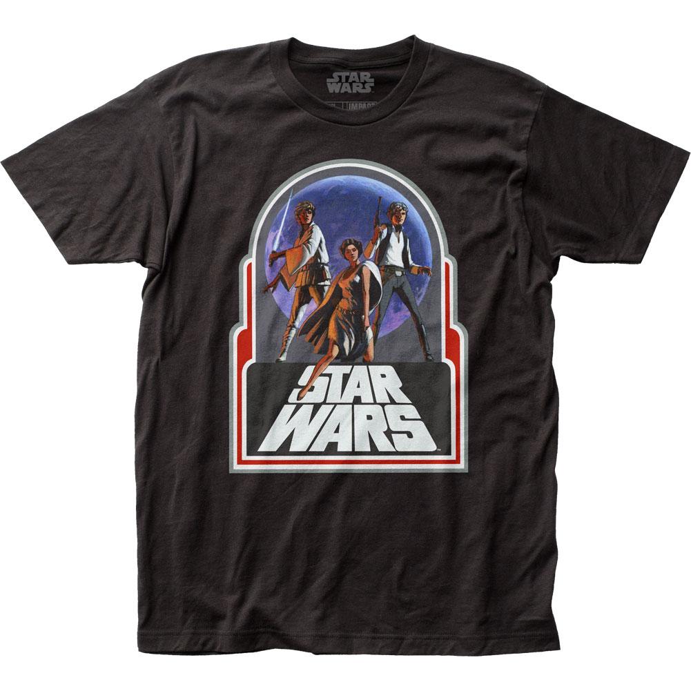 Star Wars Retro Trio Mens T Shirt Black