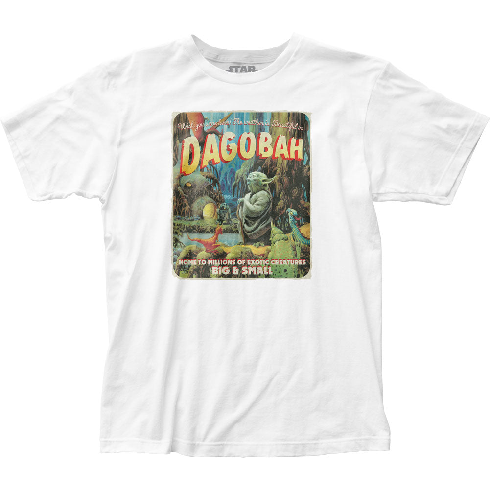 Star Wars Dagobah Postcard Mens T Shirt White