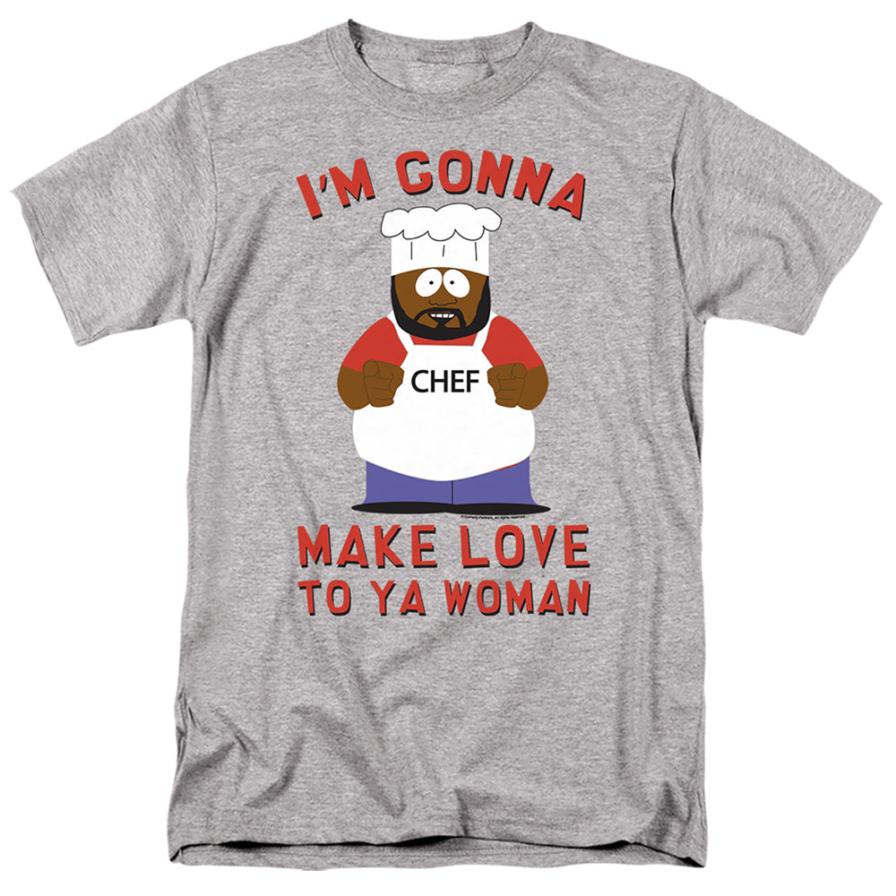 South Park Make Love Mens T Shirt Athletic Heather