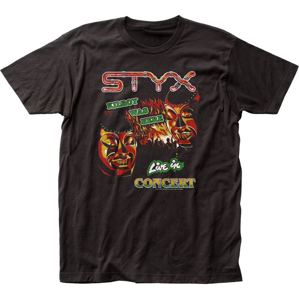 Styx Kilroy Was Here Mens T Shirt Black