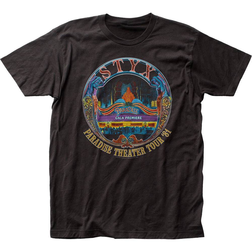 Styx Paradise Theater Tour Mens T Shirt Black