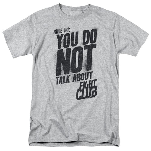 Fight Club Rule 1 Mens T Shirt Athletic Heather