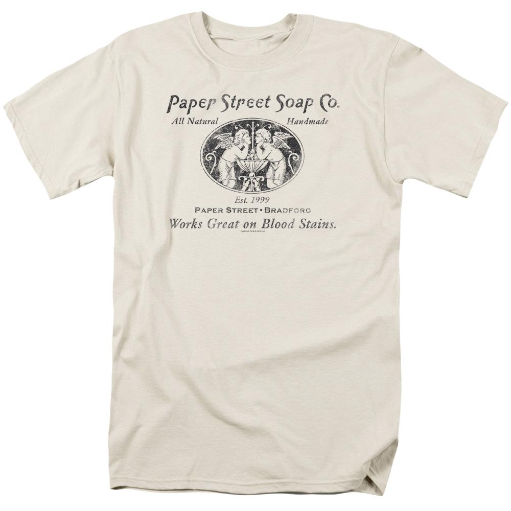 Fight Club Paper Street Mens T Shirt Cream