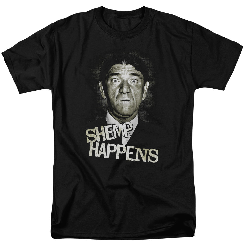 Three Stooges Shemp Happens Mens T Shirt Black