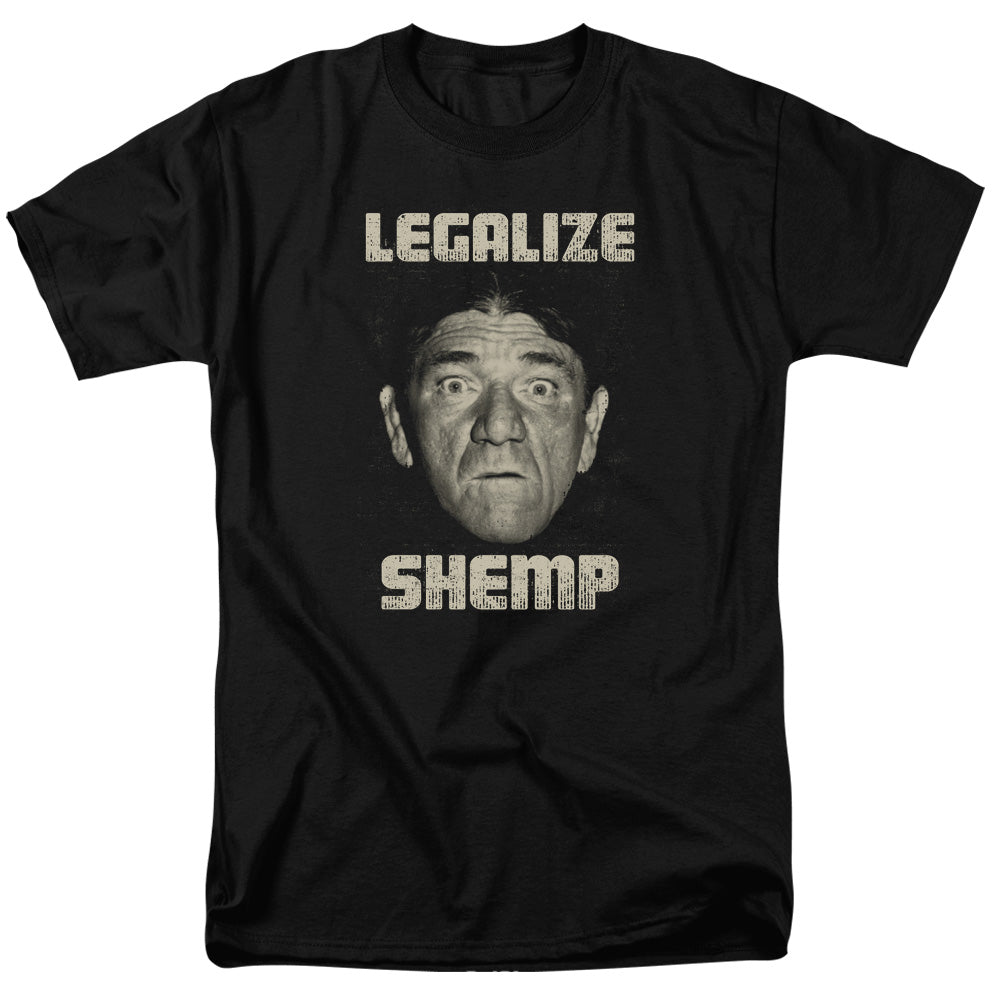 Three Stooges Legalize Shemp Mens T Shirt Black