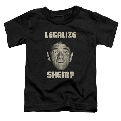 Three Stooges Legalize Shemp Toddler Kids Youth T Shirt Black