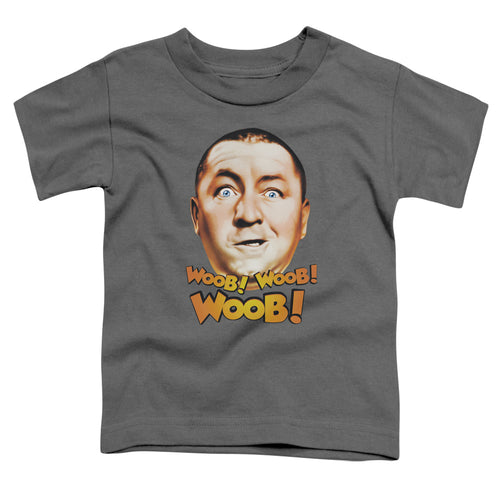 Three Stooges Woob Woob Woob Toddler Kids Youth T Shirt Charcoal