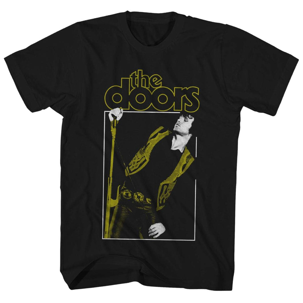The Doors Jim Morrison Yellow Vest Mens T Shirt Black