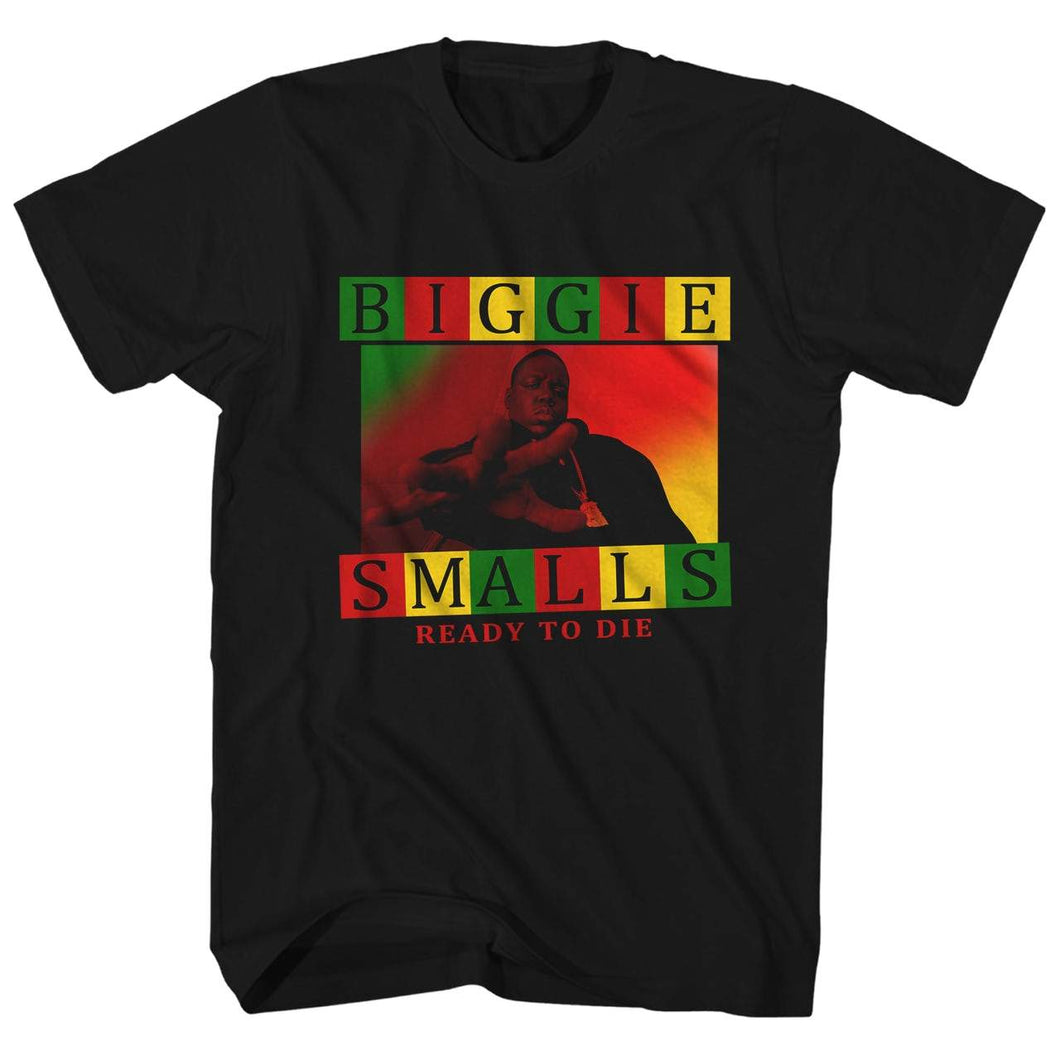 The Notorious B.I.G. Rasta Ready To Die Mens T Shirt Black