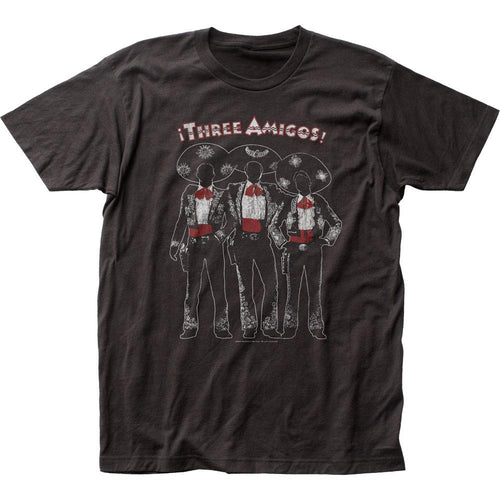 Three Amigos Mens T Shirt Black