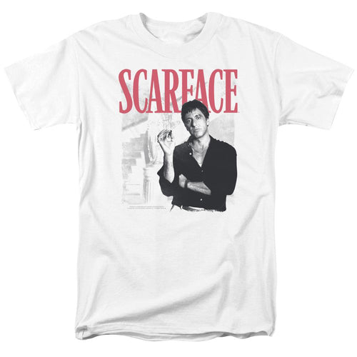 Scarface Stairway Mens T Shirt White