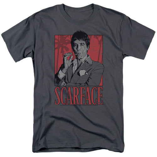 Scarface Tony Mens T Shirt Charcoal