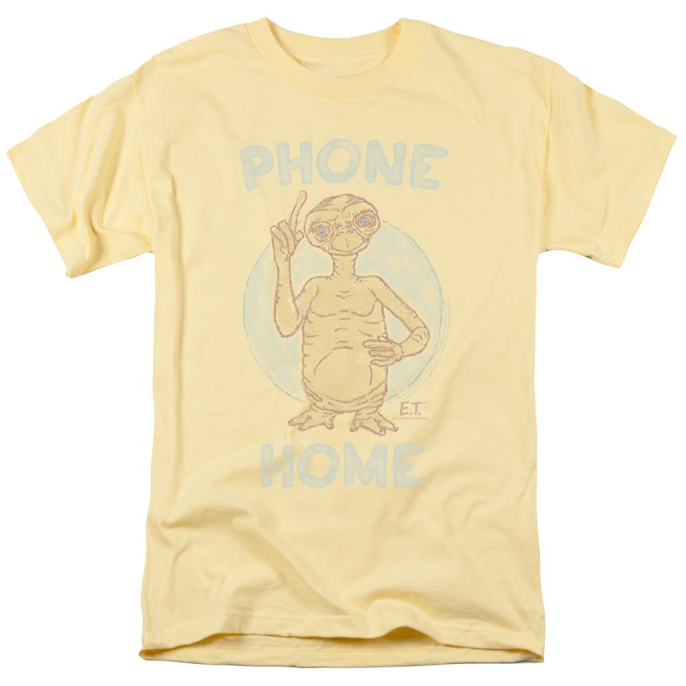 ET the Extra Terrestrial Phone Mens T Shirt Yellow