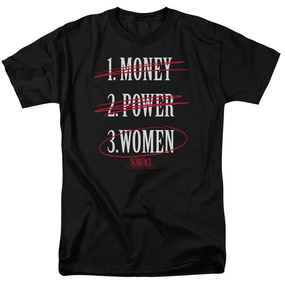 Scarface Money Power Women Mens T Shirt Black