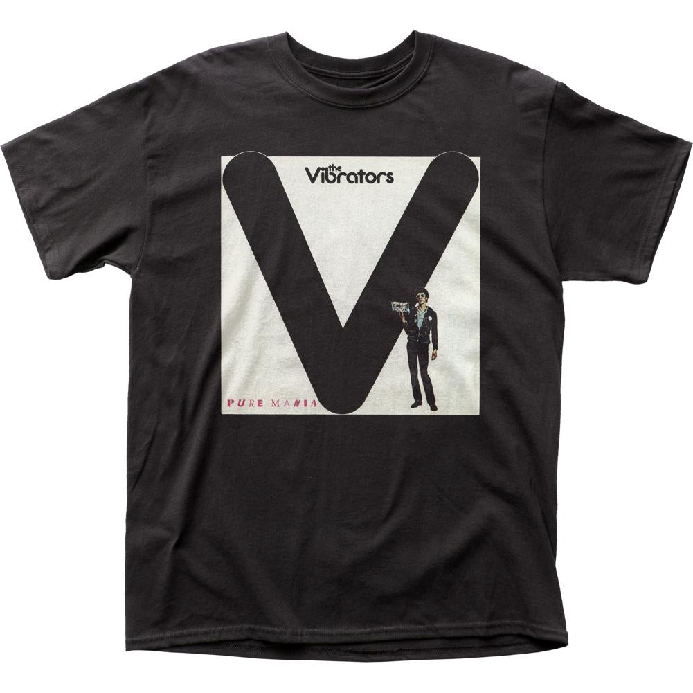 The Vibrators Pure Mania Mens T Shirt Black