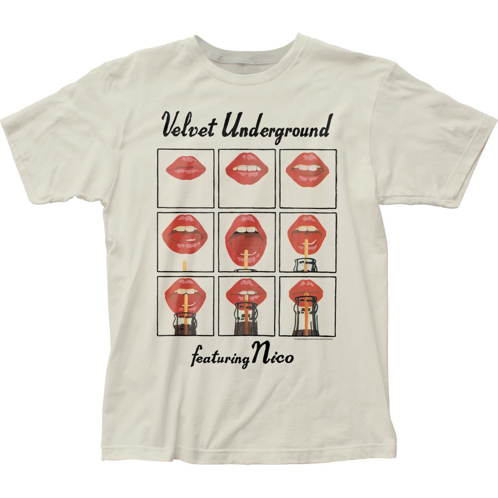 Velvet Underground Featuring Nico Mens T Shirt Vintage White