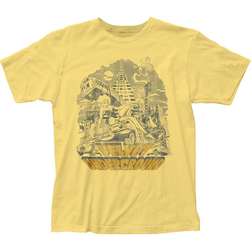 Velvet Underground NYC Mens T Shirt Yellow