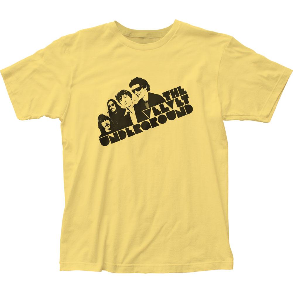 Velvet Underground Tilt Mens T Shirt Yellow