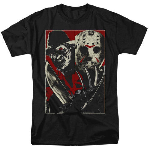 Freddy Vs Jason Vs Mens T Shirt Black