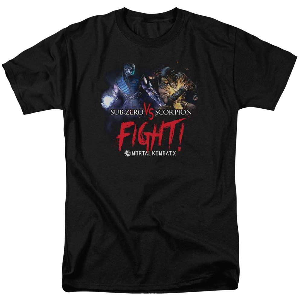 Mortal Kombat X Fight Mens T Shirt Black