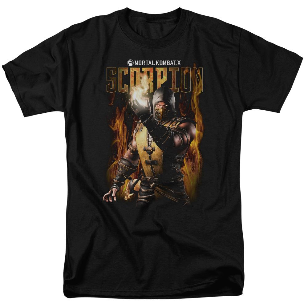 Mortal Kombat Scorpion Mens T Shirt Black